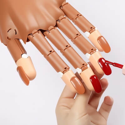 Манекен-рука для маникюра Profnail тренировочный со сменными ногтями-9