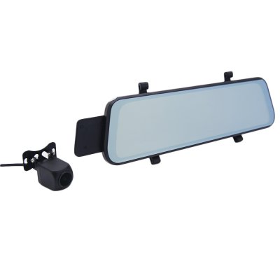 Видеорегистратор-зеркало автомобильный 1080p с экраном 10 дюймов, 2 камеры, 170 градусов-4
