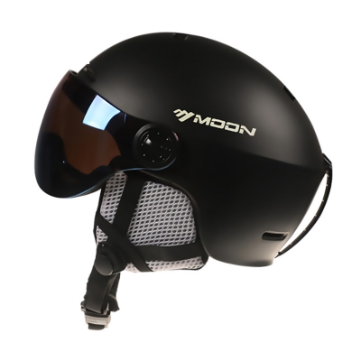 Лыжный шлем с очками Moon black XL-2