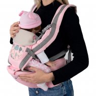 Эрго рюкзак кенгуру для ребенка Aiebao Розовый