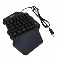 Проводная USB-клавиатура для телефона HXSJ V100, подсветка, 35 клавиш